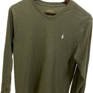 Big Boys Polo Ralph Lauren V-Neck Shirt Size LG